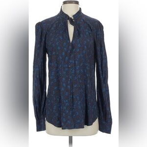 Hinge Long Sleeved Blue Women's Top